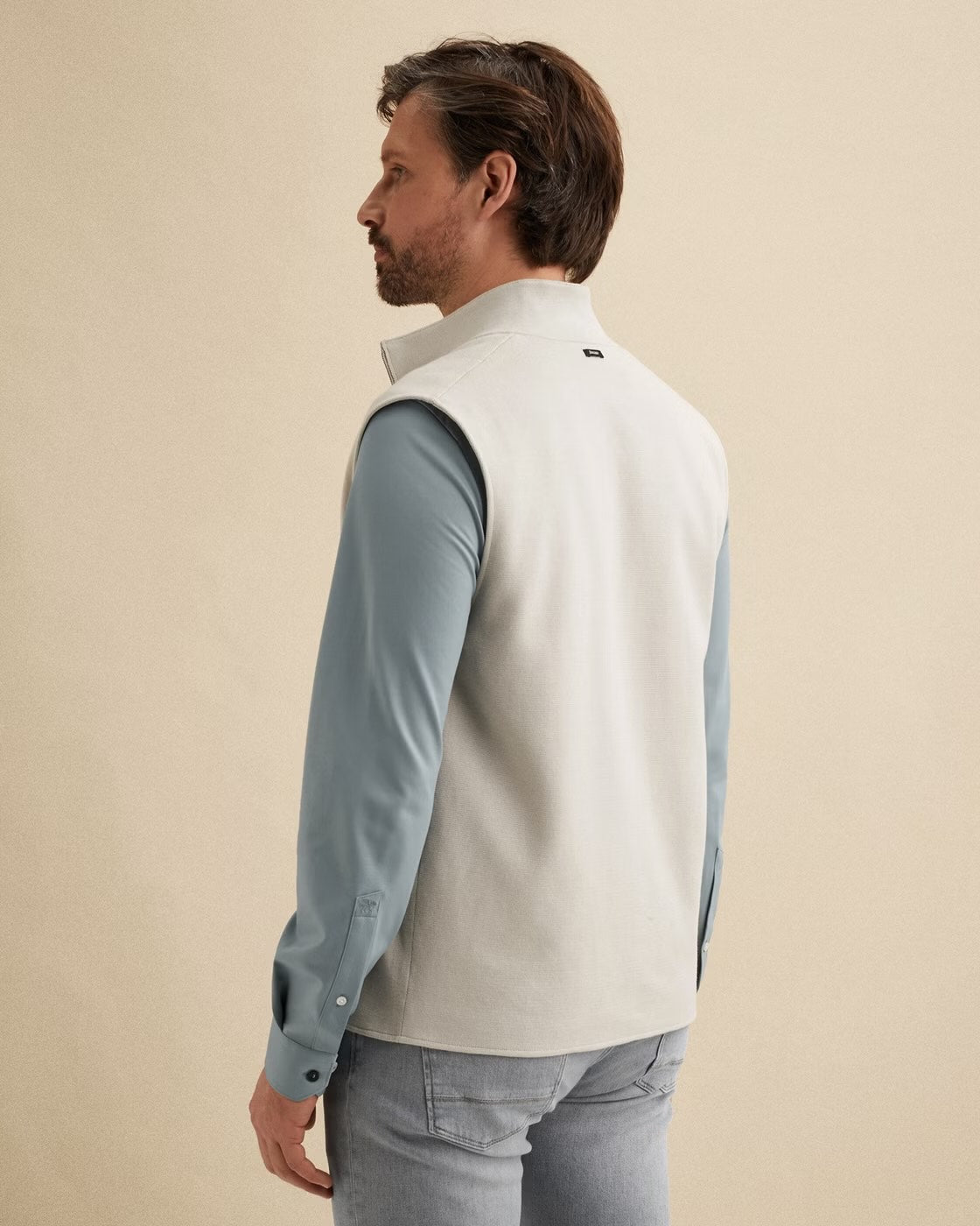 Bodywarmer reversible - beige