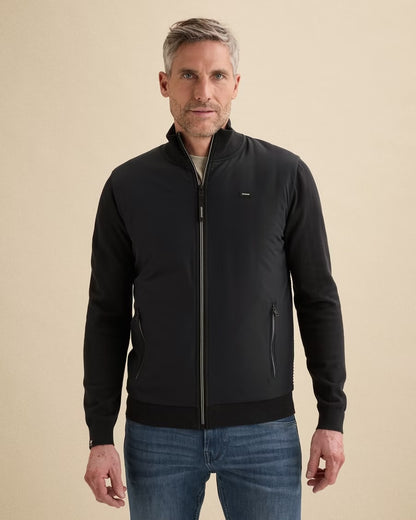 Vest met rits en zakken - blauw