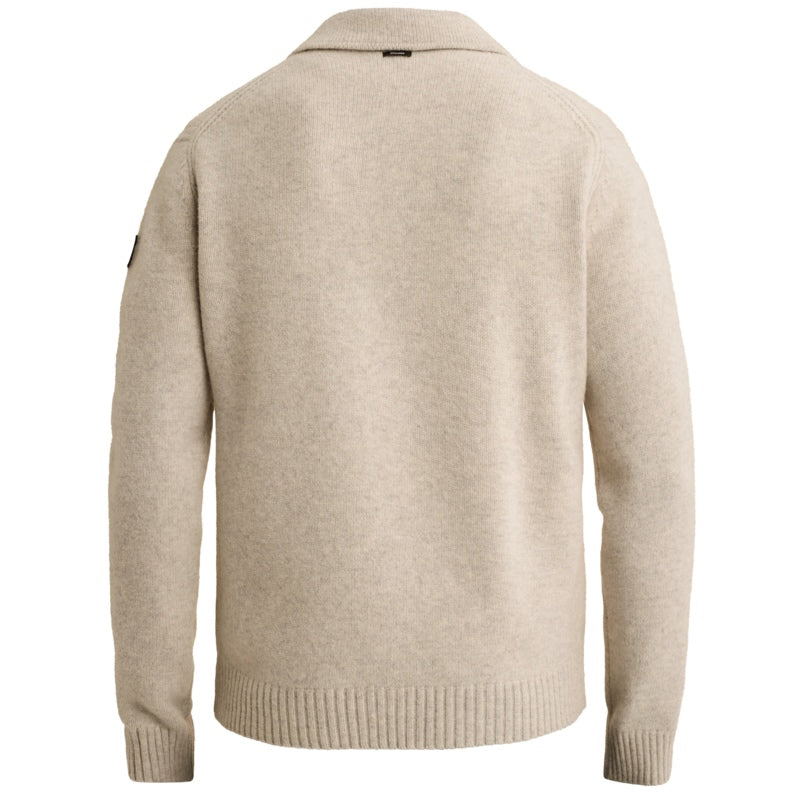 Vest wol met knoopsluiting - beige