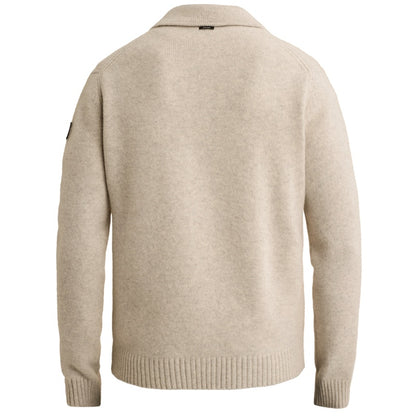 Vest wol met knoopsluiting - beige