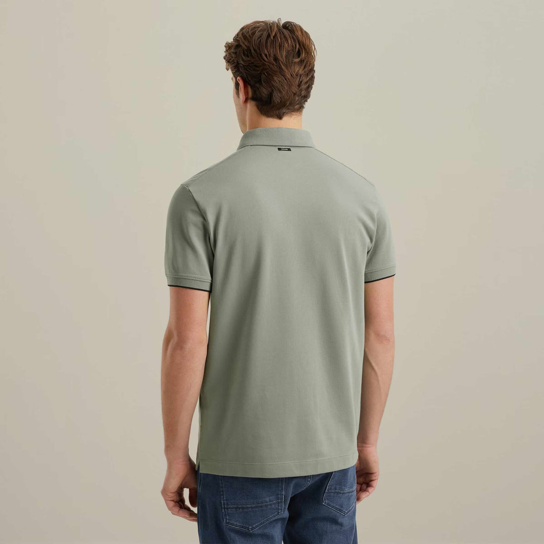 Polo pique met stretch - groen