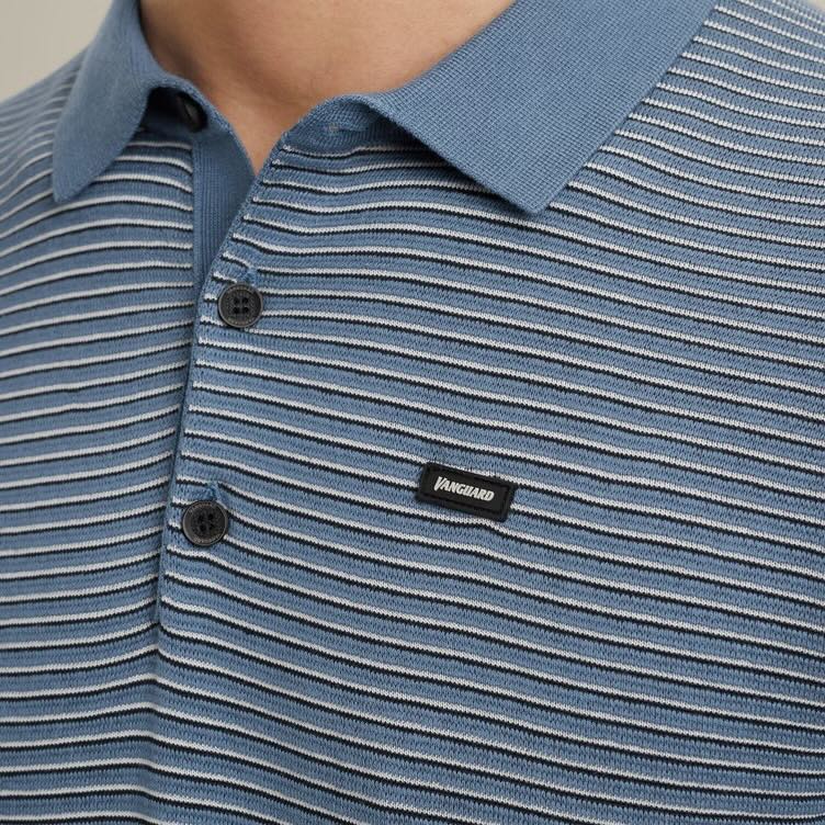 Polo streepdesign - blauw