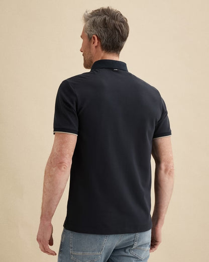 Polo piquéblend - blauw