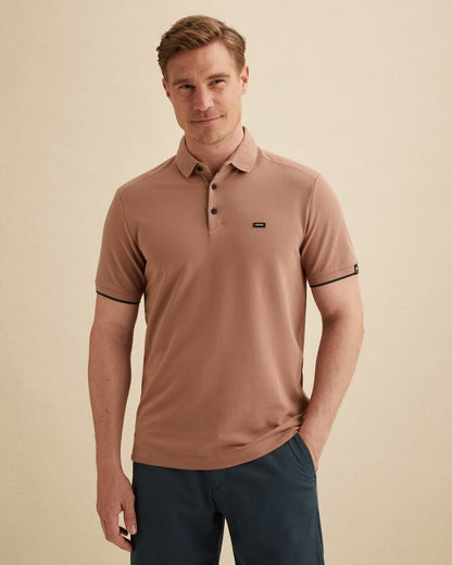 Polo piquéblend - burlwood