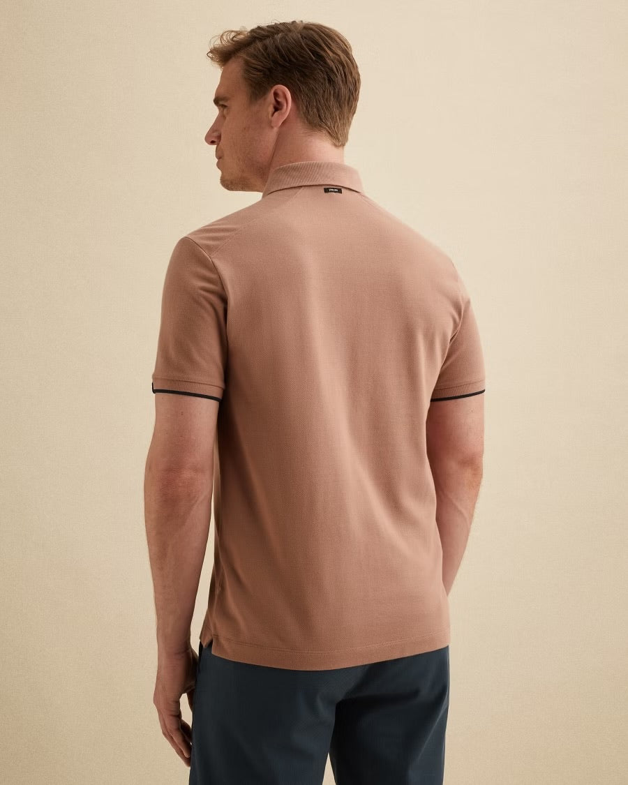 Polo piquéblend - burlwood