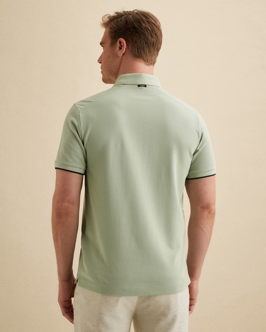 Polo piquéblend - aqua gray