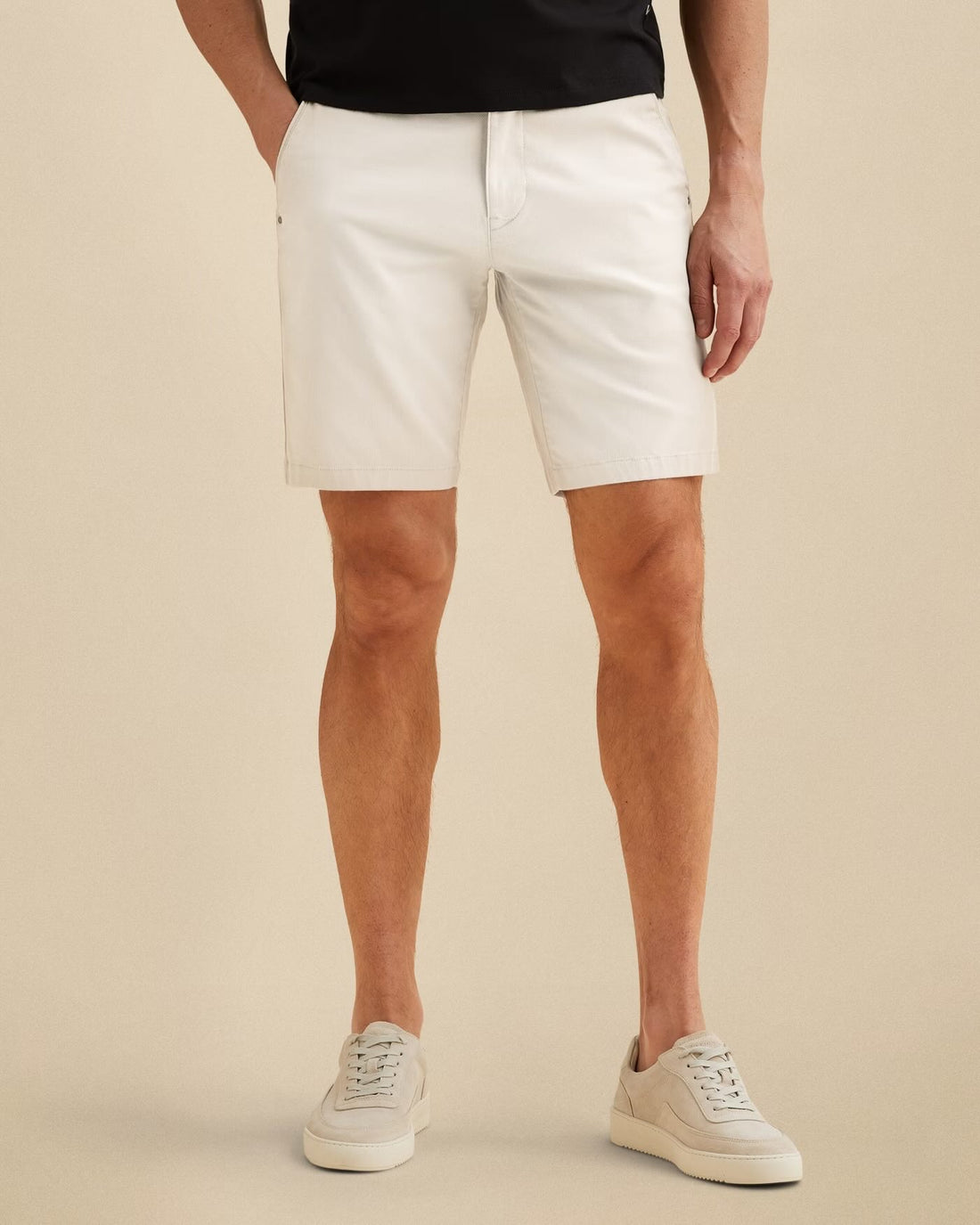 Short chino V65 - cloud dancer