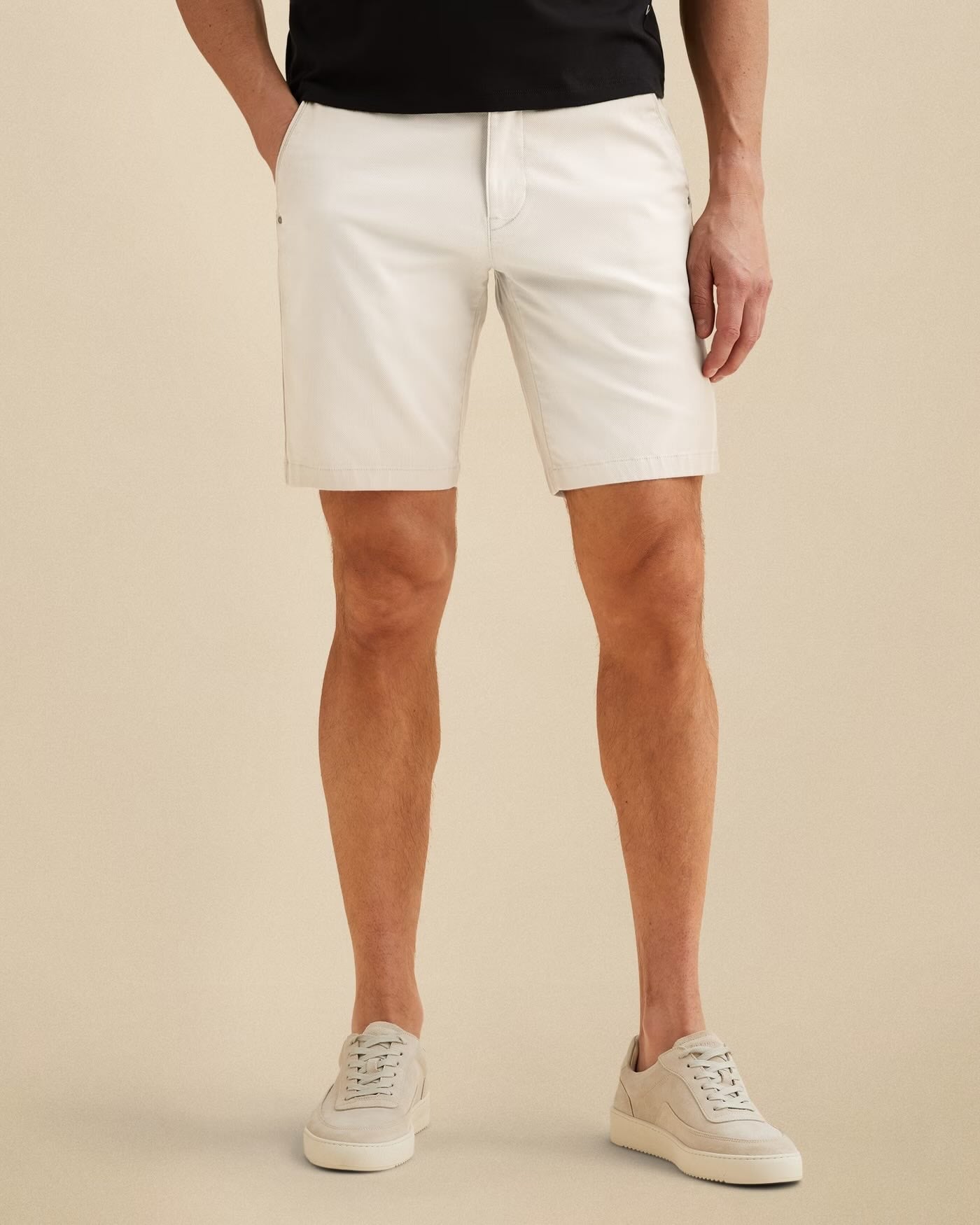 Short chino V65 - cloud dancer