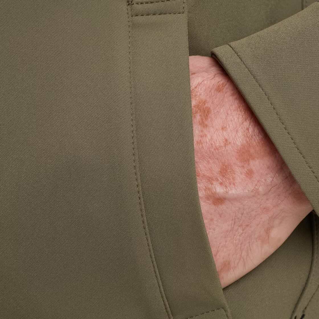 Overshirt met rits - groen