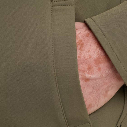 Overshirt met rits - groen