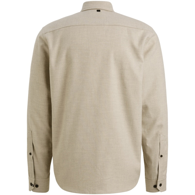 Overshirt met knopen - beige