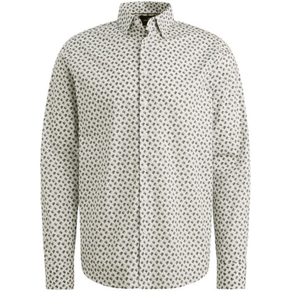 Overhemd met allover print - wit