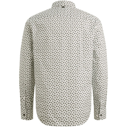 Overhemd met allover print - wit