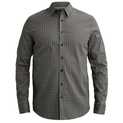 Overhemd met allover print - groen