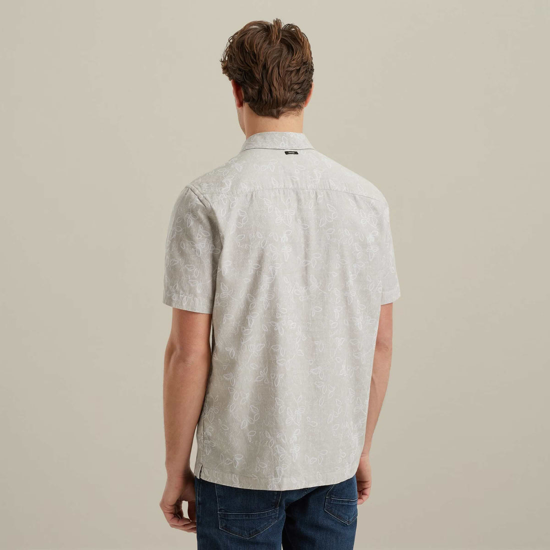 Overhemd jacquard - beige