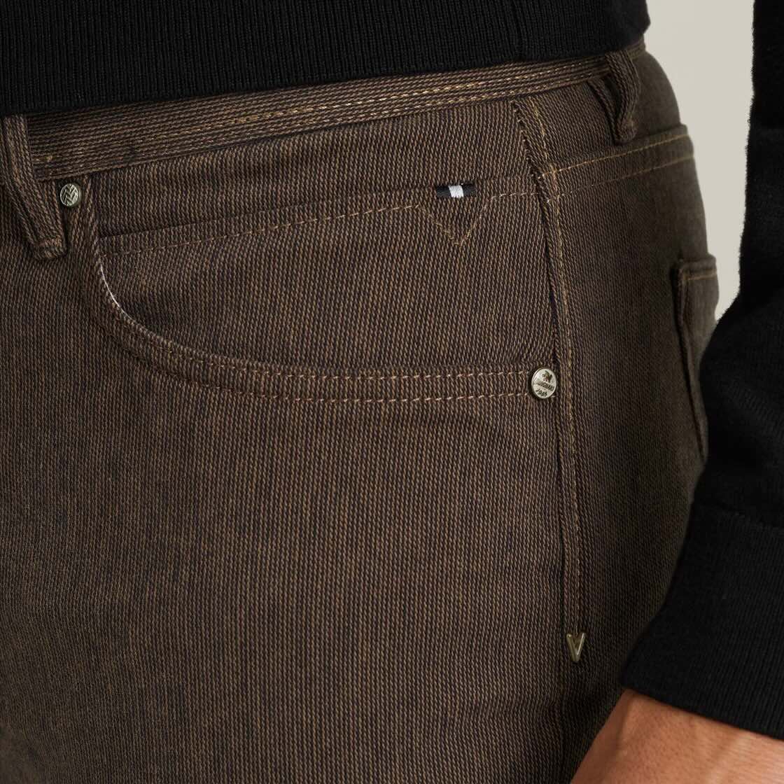 Jeans V7 colored denim - bruin