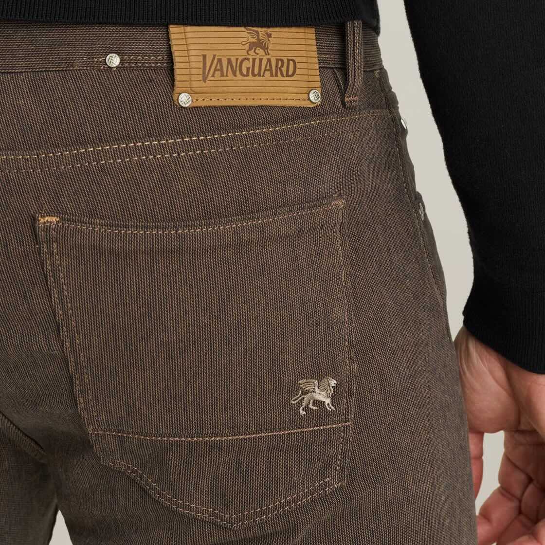 Jeans V7 colored denim - bruin