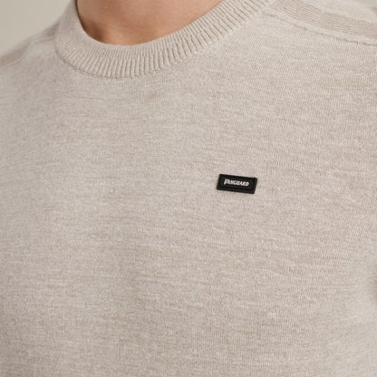 T-Shirt gebreid - beige