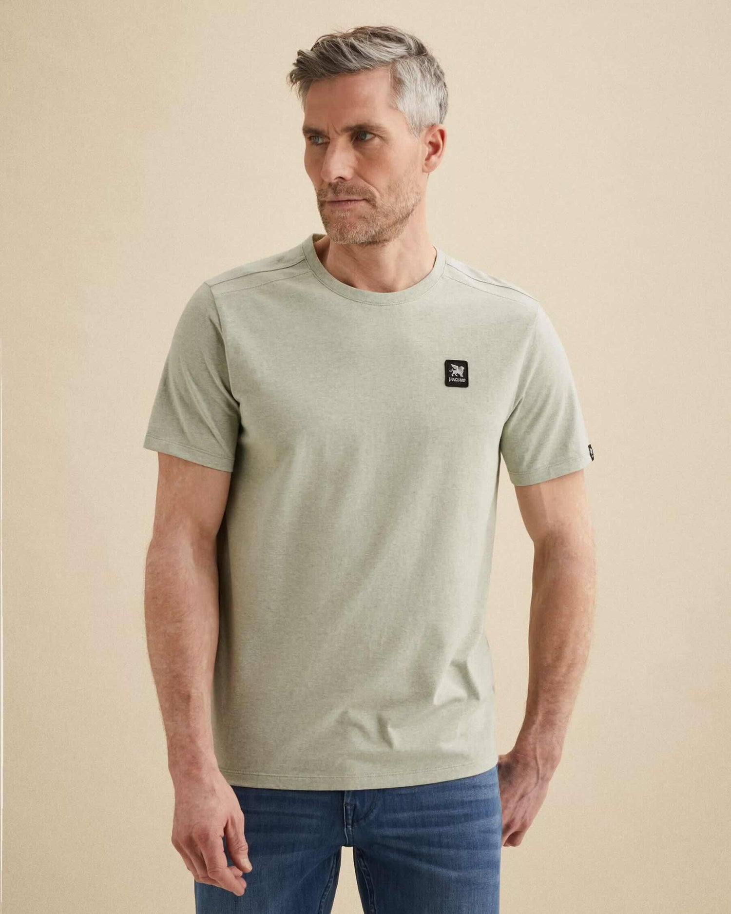 T-Shirt met ronde hals - groen