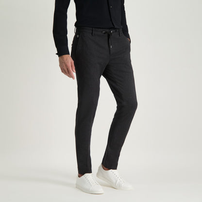 Chino jersey - zwart