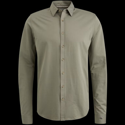 Overhemd twill jersey - groen