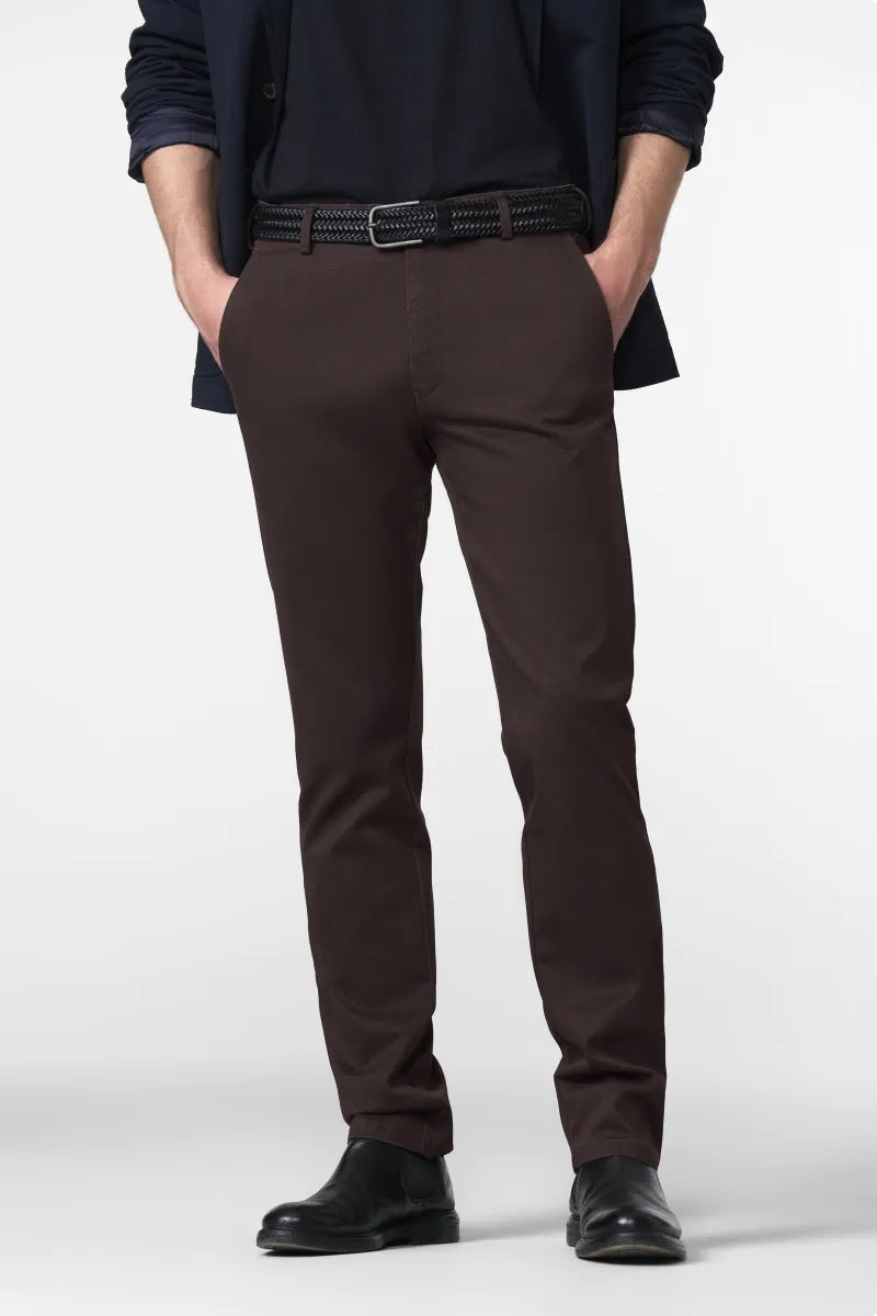 Chino Bonn micro  fantasy - bordeauxrood