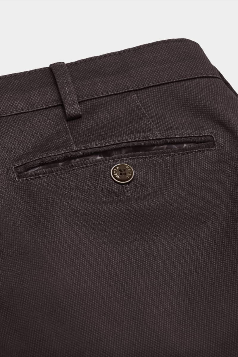 Chino Bonn micro  fantasy - bordeauxrood