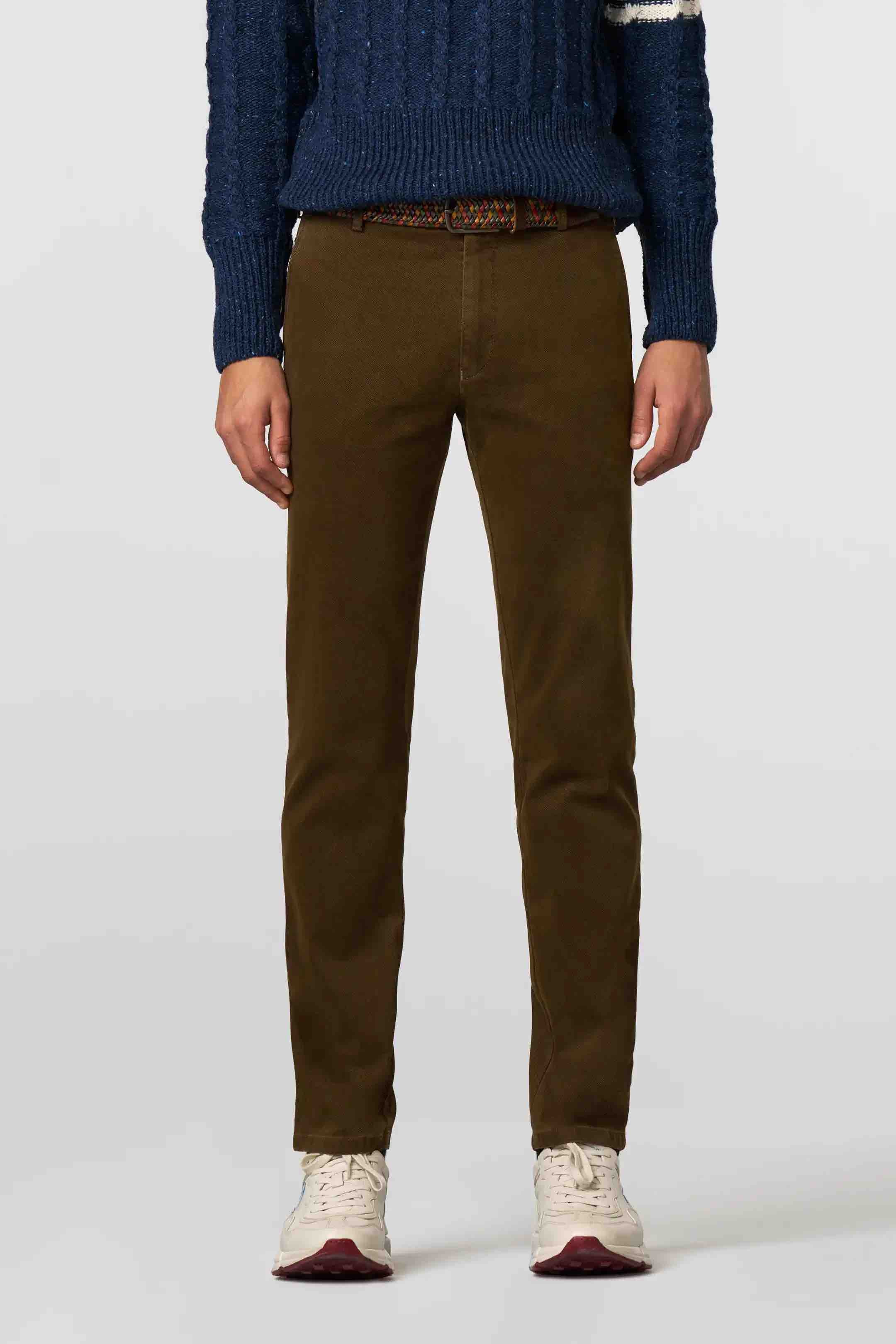 Chino Bonn fin micro - bruin