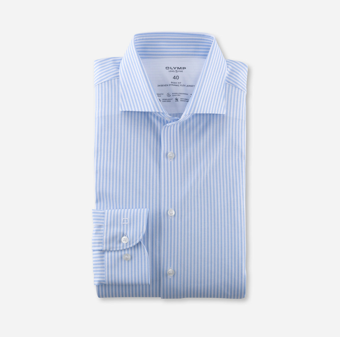 Overhemd Body Fit Level Five 24/7 Streep