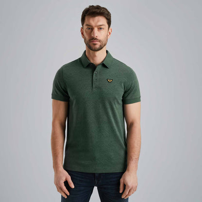 Polo jacquardpatroon - groen