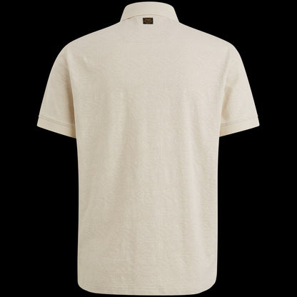 Polo jacquardpatroon - beige