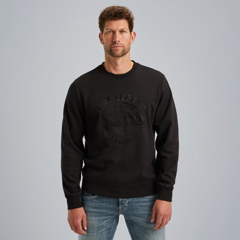 Sweater met artwork - zwart