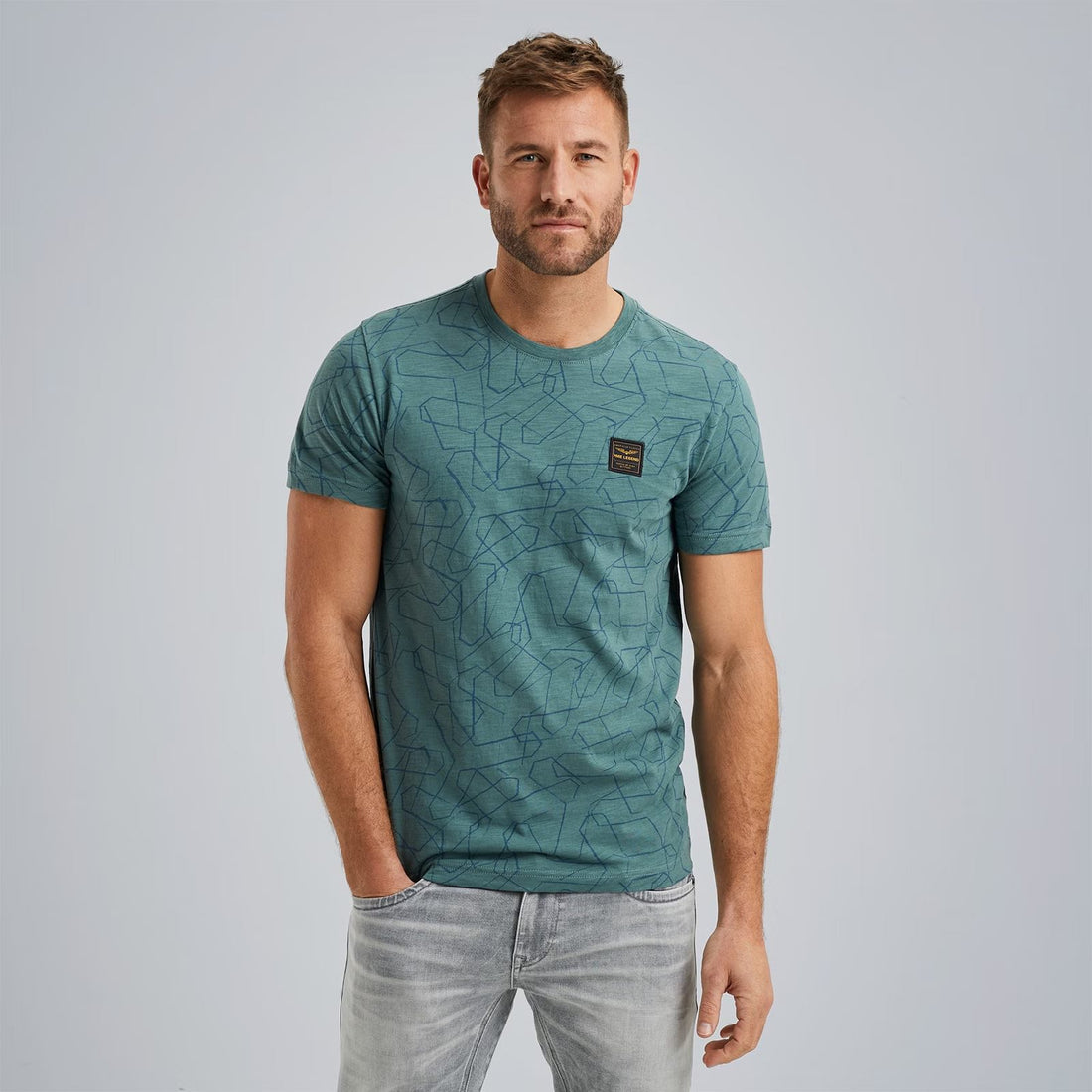 T-Shirt slub jersey - groen