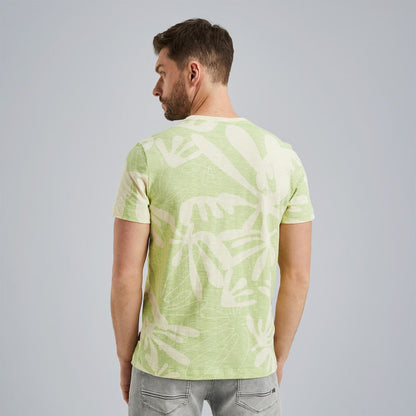 T-Shirt slub jersey - limegroen