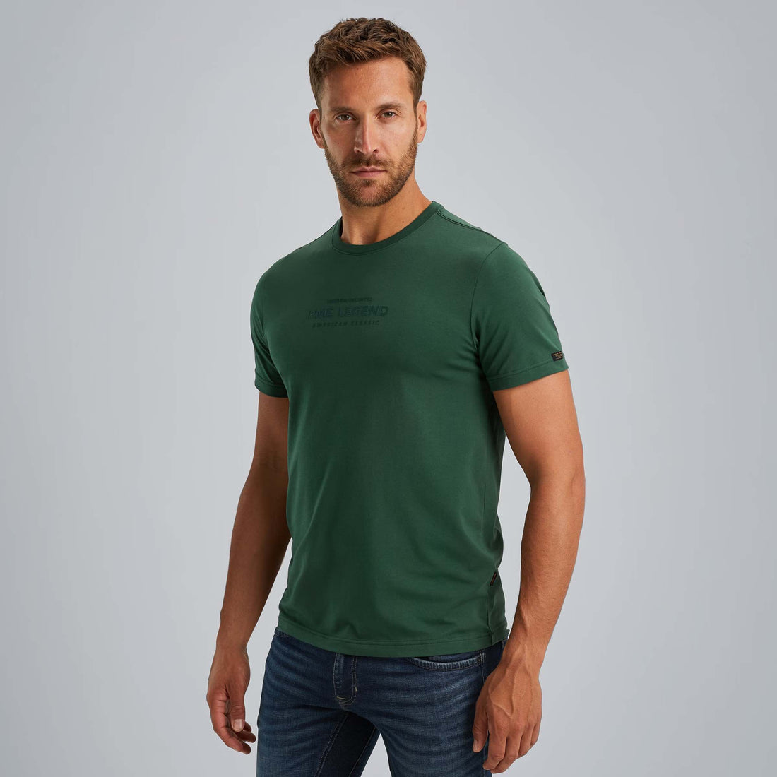 T Shirt met artwork - groen