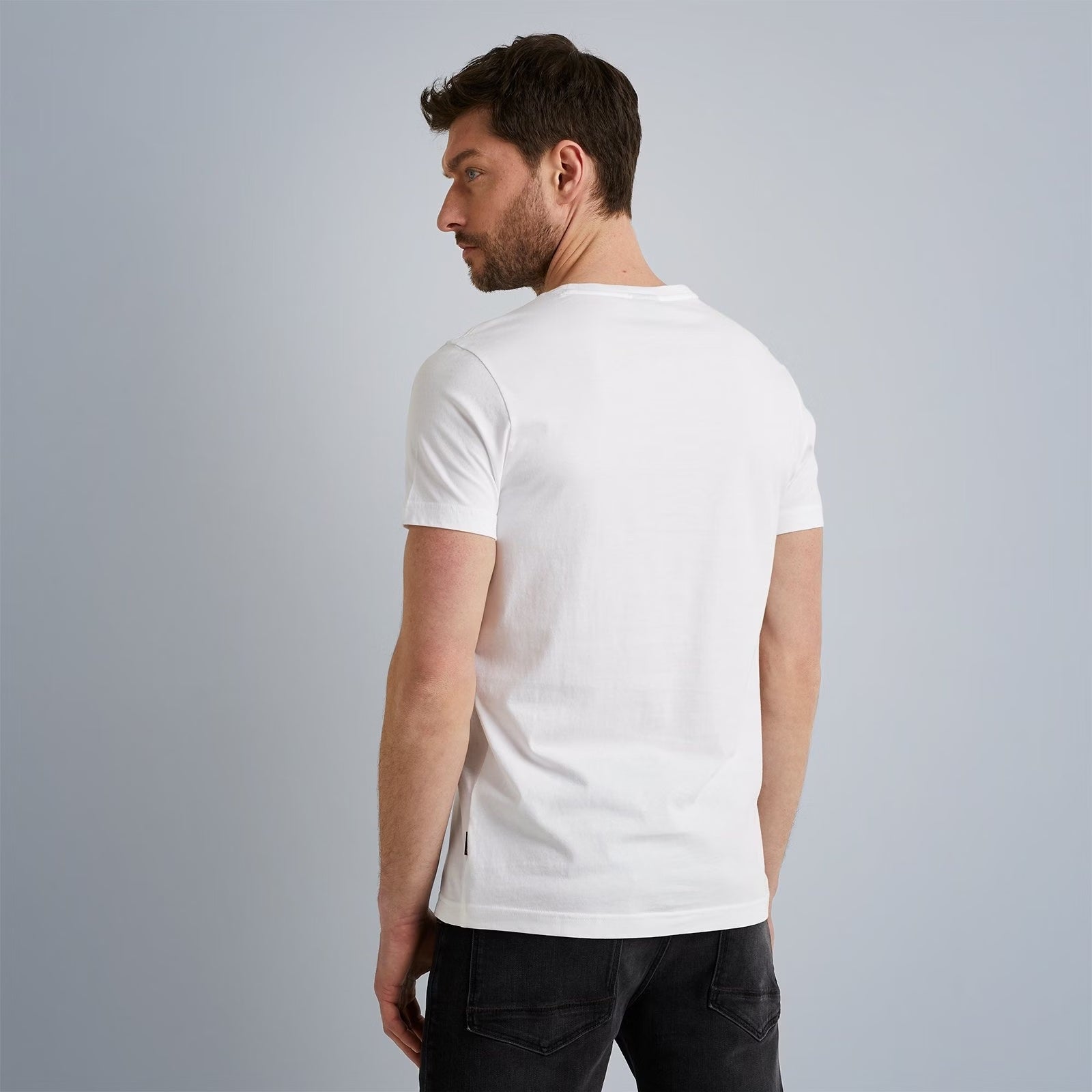 T-Shirt korte mouw met print - wit