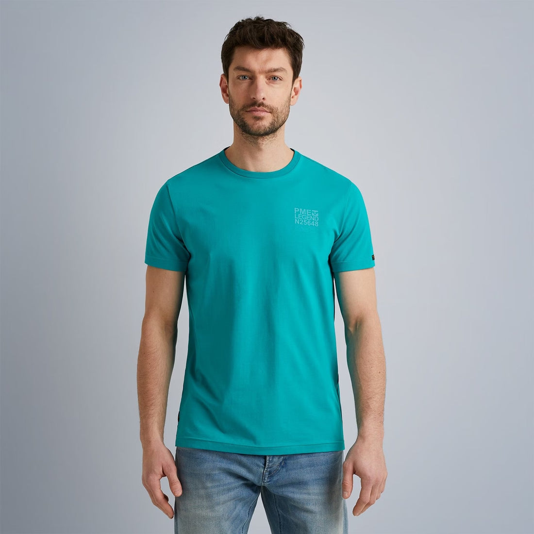 T-Shirt korte stretch jersey - groen