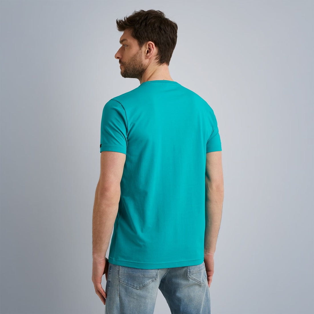 T-Shirt korte stretch jersey - groen