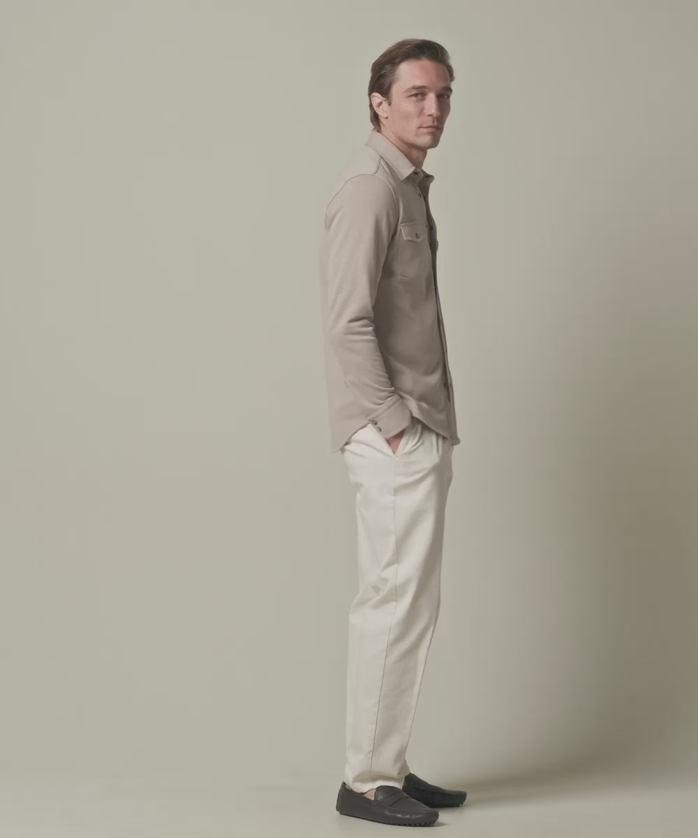 Overshirt French Terry- beige