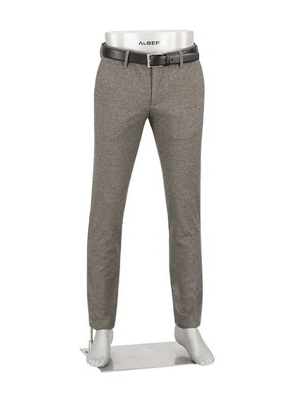 Chino Rob stretch ruitje - lichtbruin