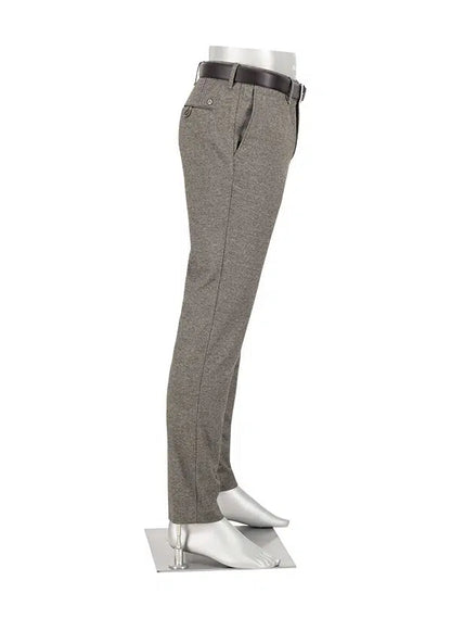 Chino Rob stretch ruitje - lichtbruin