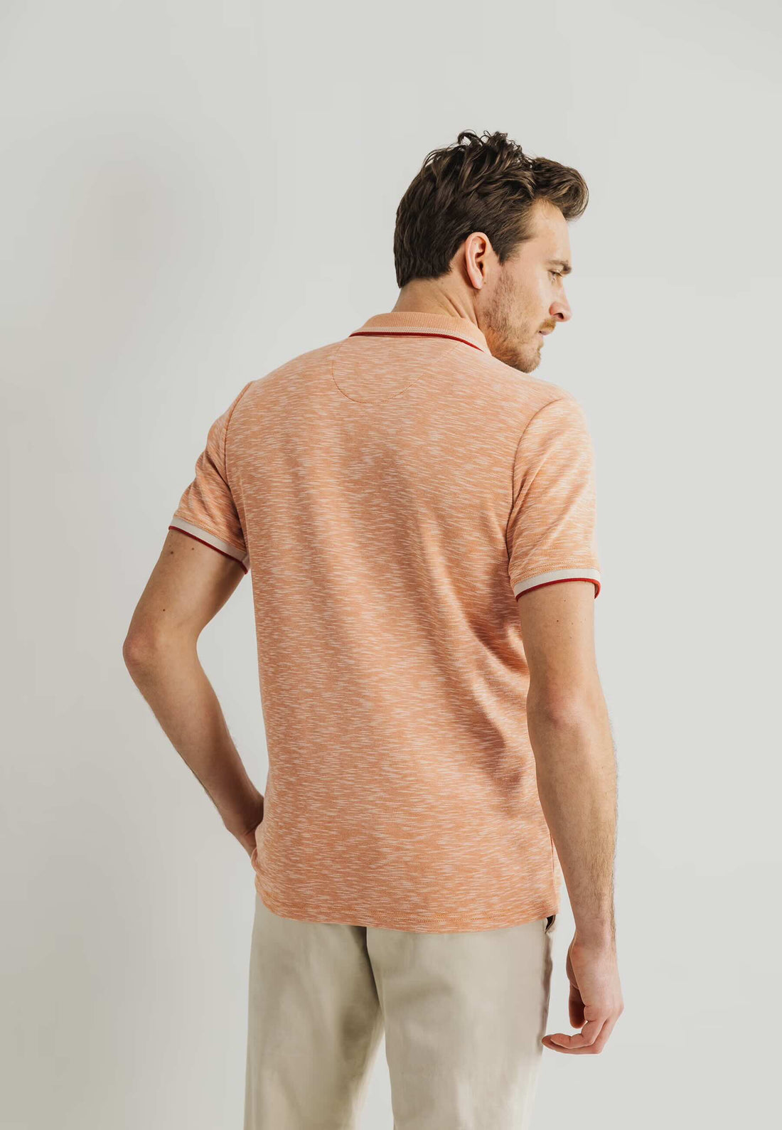 Polo gemêleerd - mango