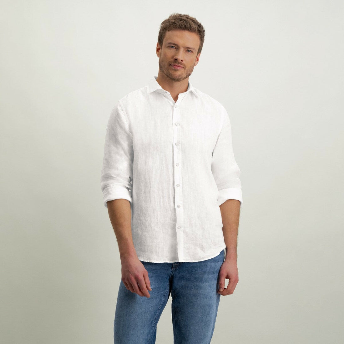 Overhemd van hoogwaardig linnen - wit