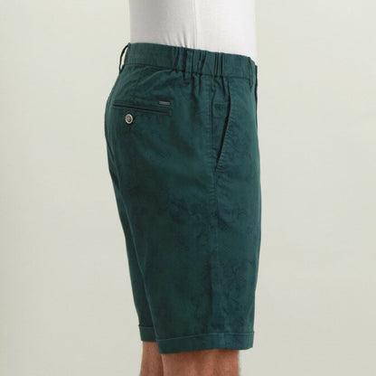 Short chino print - groen