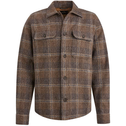 Overshirt ruit -bruin