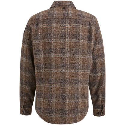 Overshirt ruit -bruin