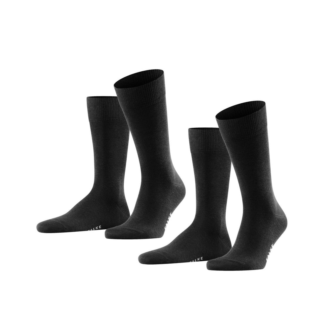 Sokken voor blije mensen: dit dubbele pakket van duurzame, compacte katoen kan optimaal worden gecombineerd met elke outfit. Een alleskunner, die zich kenmerkt door een bijzonder comfortabele pasvorm en de perfecte FALKE-pasvorm.